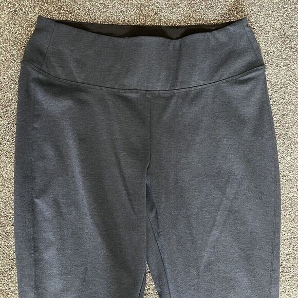 Womens APT 9 Navy Mid Rise Leggings Size Large Large Waist Band - Picture 9 of 11